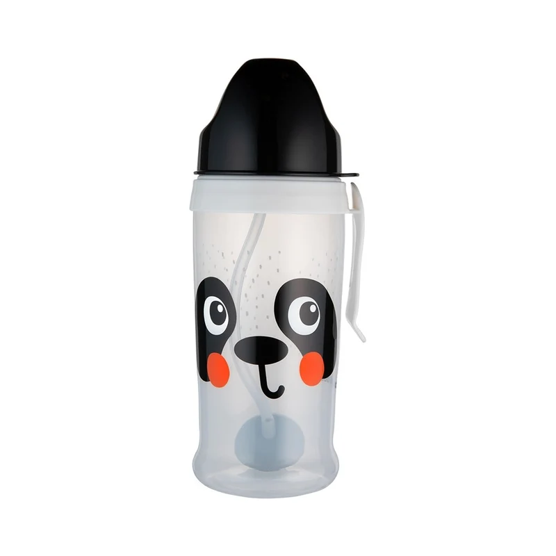 Canpol Babies BabiesBoo Sport Cup Bottiglia Cannuccia Pesi Panda 350 ml — Bottiglia per bambini