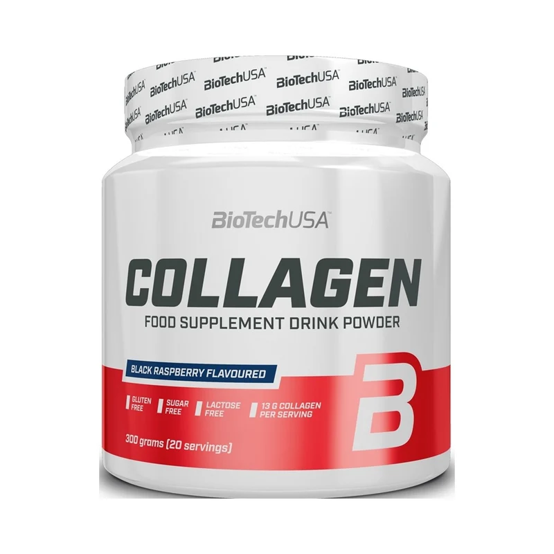 BioTechUSA Collagen Black Raspberry 300 g — Integratore in Capsule