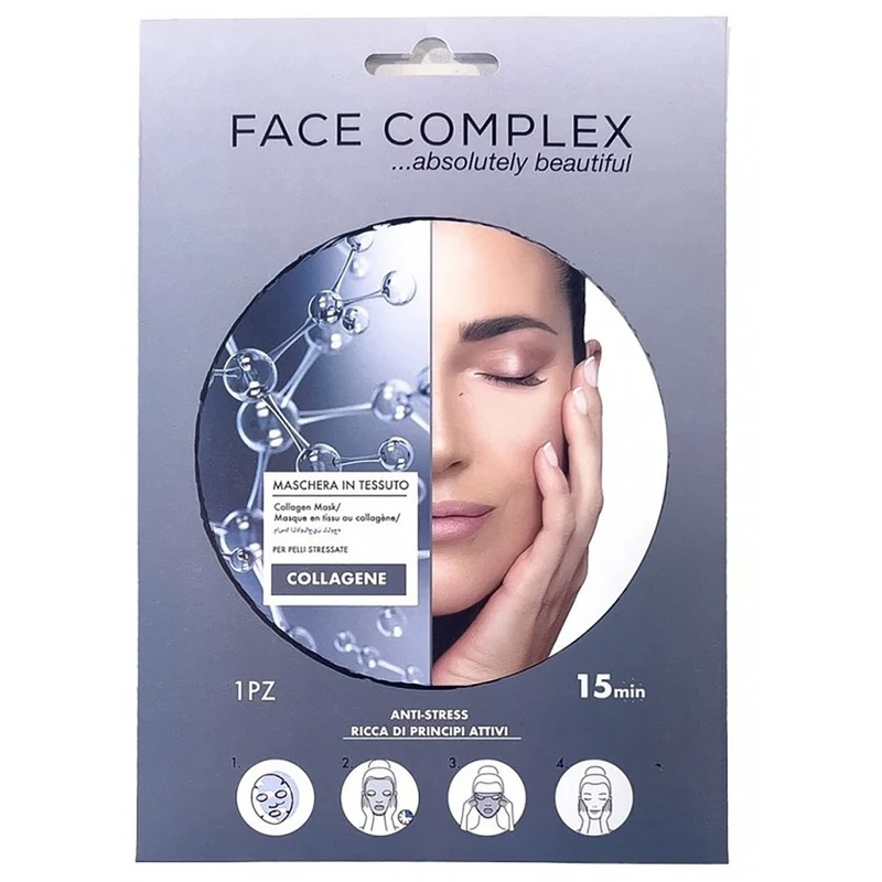 Black head Maschera In Tessuto Viso Anti Rughe Tonificante Idratante Collagene 1 Pezzi — Maschera viso