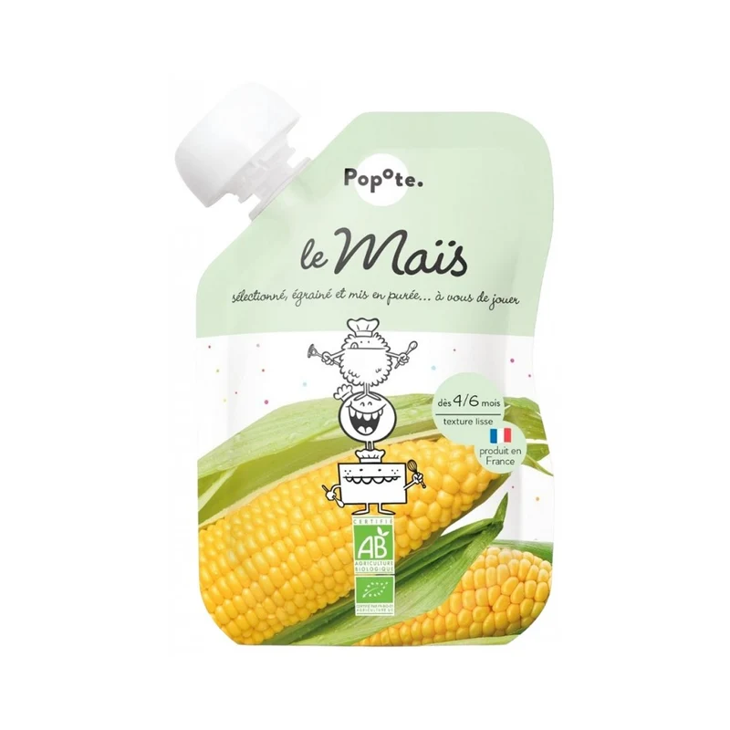 Popote Mais Bio 4/6 Mesi 120g — Alimento per l'infanzia