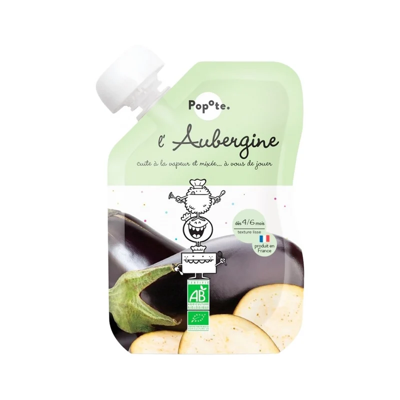 Popote La Melanzana 4/6 mesi Bio 120 g — Omogeneizzato