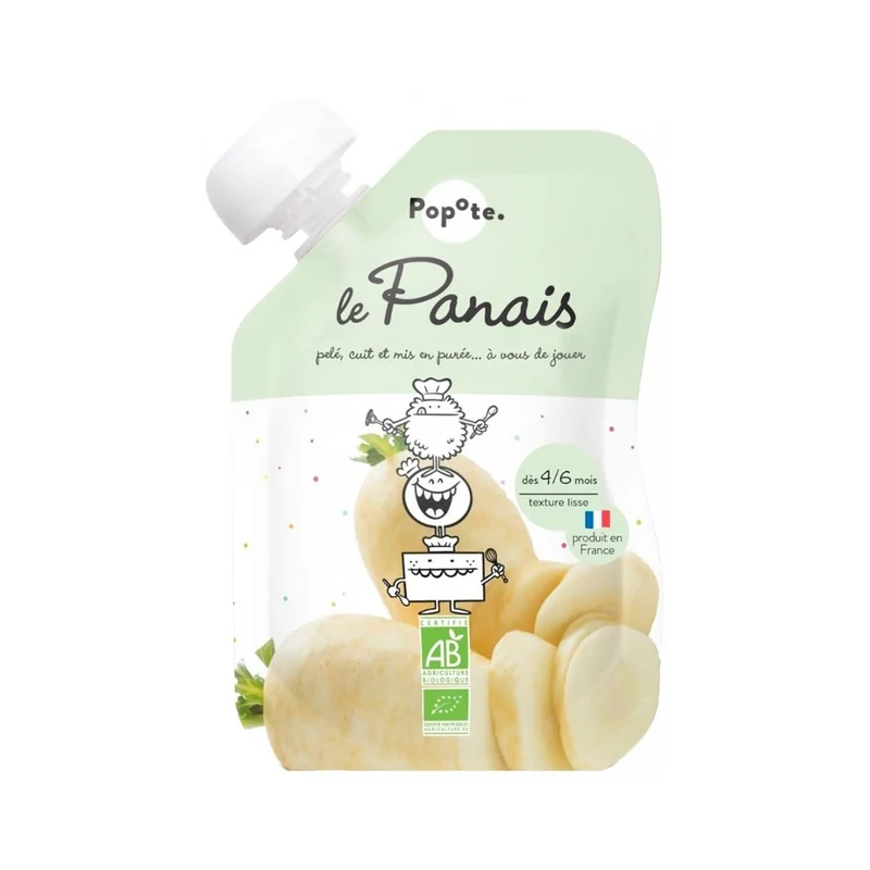 Popote Panais Bio 4/6 Mesi 120g — Alimento per l'infanzia