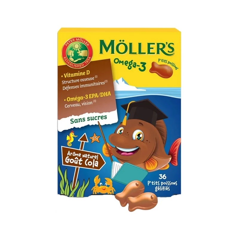 Möller's Omega-3 P'tits Pesce Coca 36 caramelle — Integratore