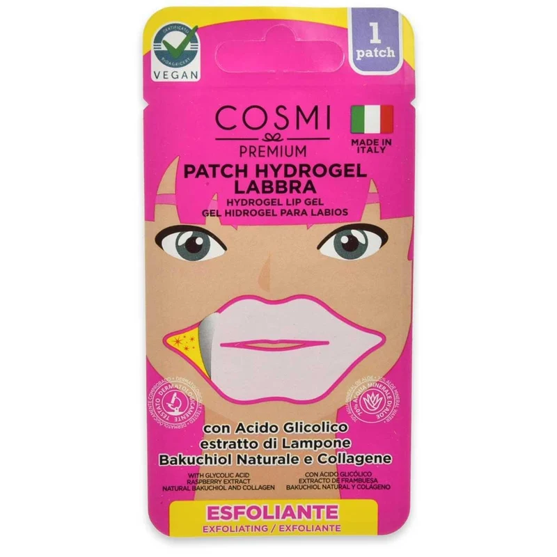 Cosmi patch labbra lampone acido glicolico — Patch labbra