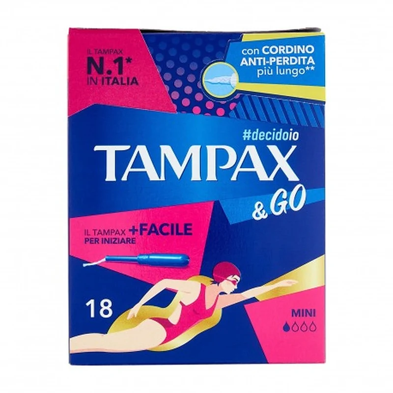 Tampax & Go Mini 18 pezzi — Assorbente interno