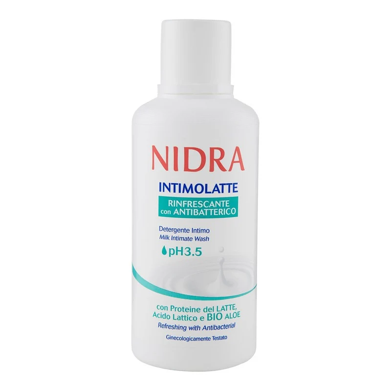 Nidra Intimolatte Rinfrescante Con Antibatterico 500 ml — Detergente intimo