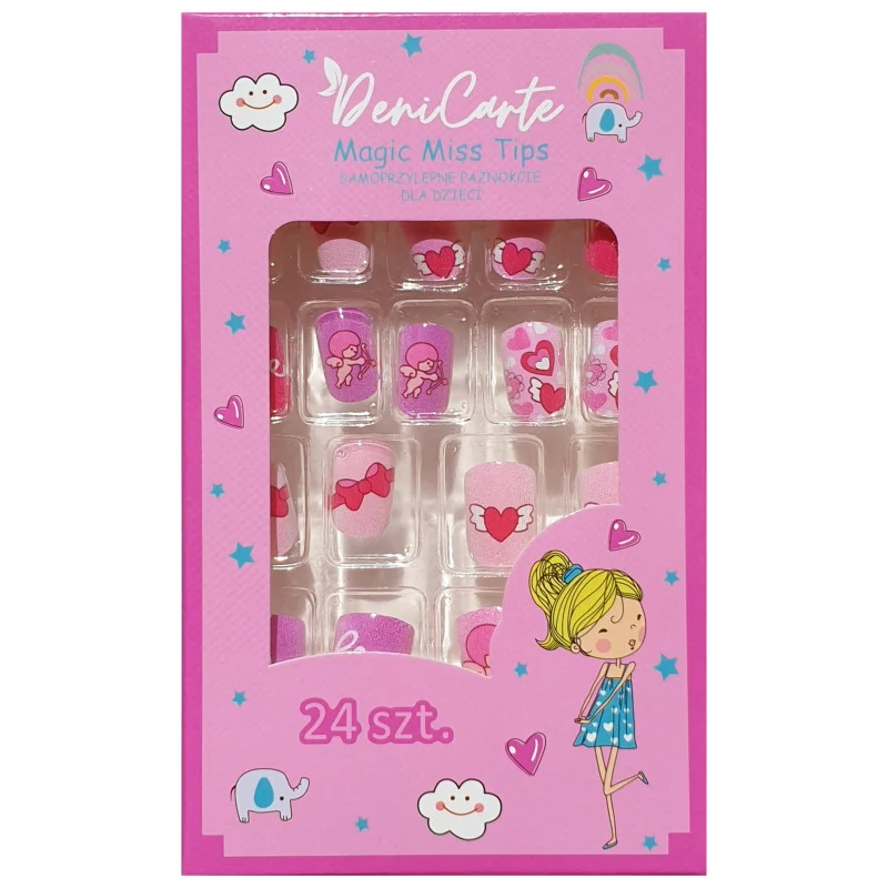 Deni carte Tipsy per bambini Love Rosso — Accessorio unghie per bambini