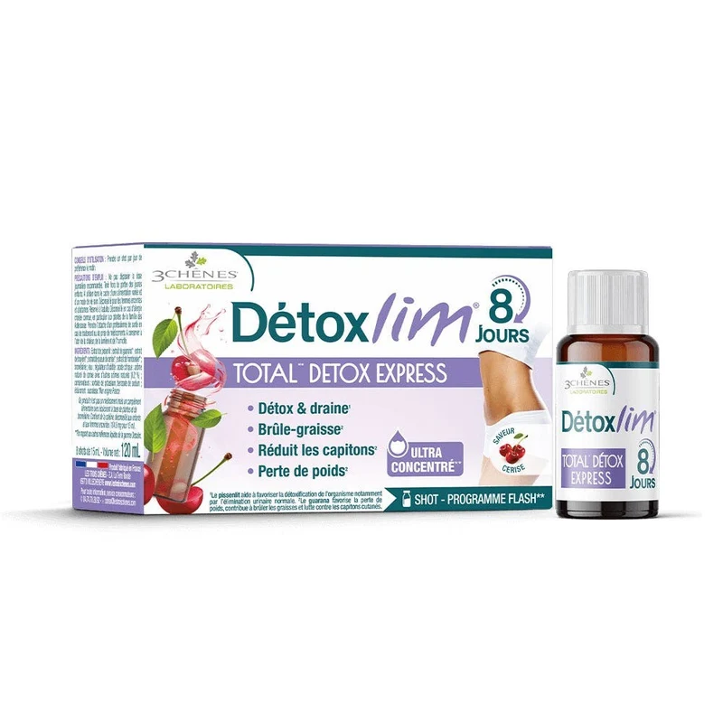 3 Chênes DetoxLim Total Detox Express 8 Shots da 15ml — Integratore