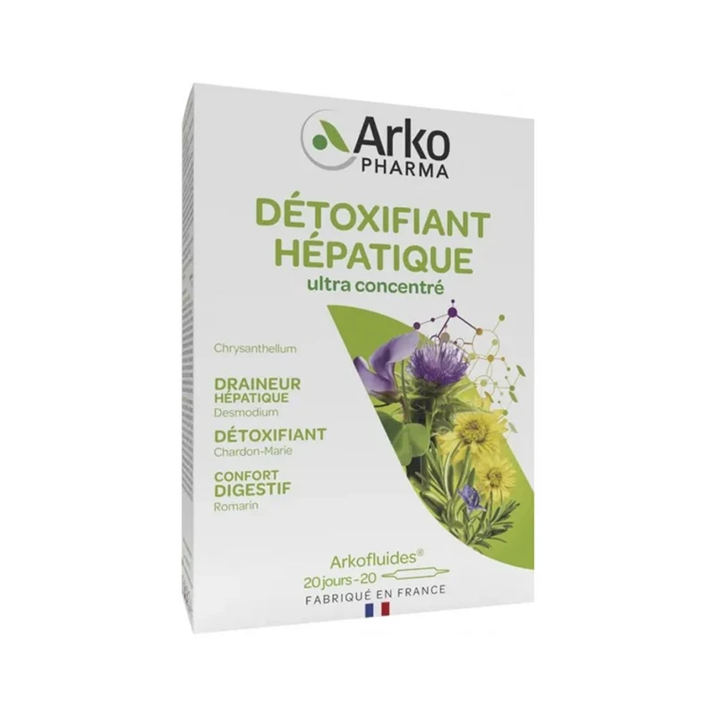 Arkopharma ArkoFluides Disintossicante Epatico 20 fiale — Integratore