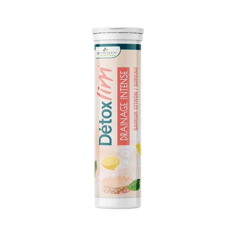 3 Chênes DetoxLim Drenaggio Intenso Limone Sambuco 15 compresse Effervescenti — Integratore