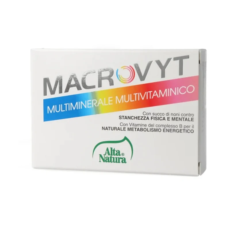 Alta Natura Macrovyt Multivitaminico Multiminerale 30 Compresse — Integratore