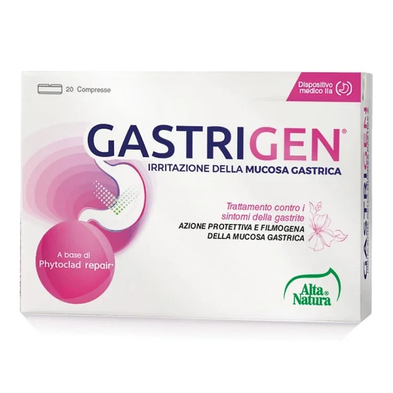 Alta Natura GastriGen Irritazione Mucosa Gastrica 20 Compresse — Integratore alimentare