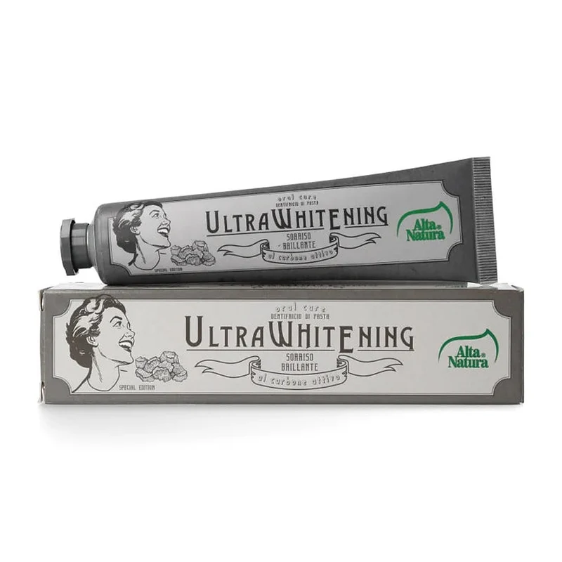 Alta Natura Dentifricio Ultra Whitening Carbone Attivo 75ml — Dentifricio