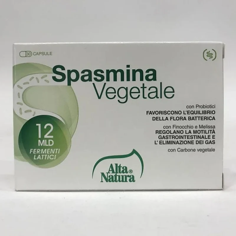 Alta Natura Spasmina Vegetale 30 Opercoli 500mg — Integratore