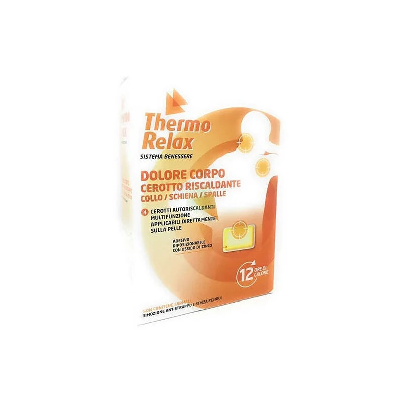 Alsipharma Thermorelax Dolore Corpo 4 Cerotti Autoriscaldanti — Cerotto riscaldante