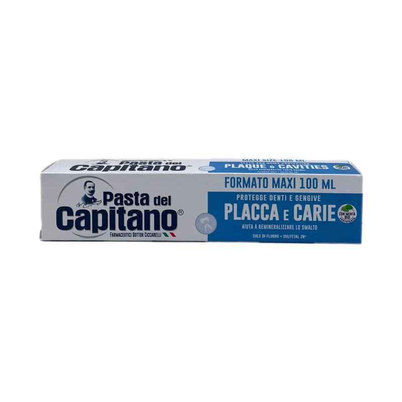 Pasta Del Capitano Dentifricio Placca Carie Protegge Denti Gengive Smalto Denti Menta 100 ml