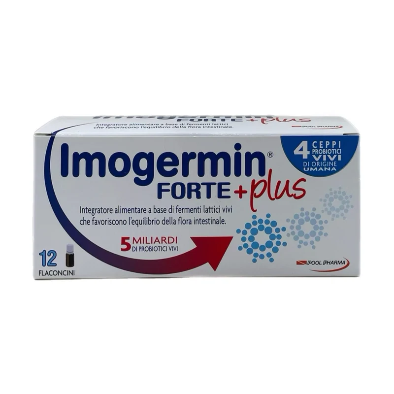 Pool Pharma Imogermin Forte Plus Integratore Fermenti Lattici Equilibrio Flora Intestinale 12 Flaconcini