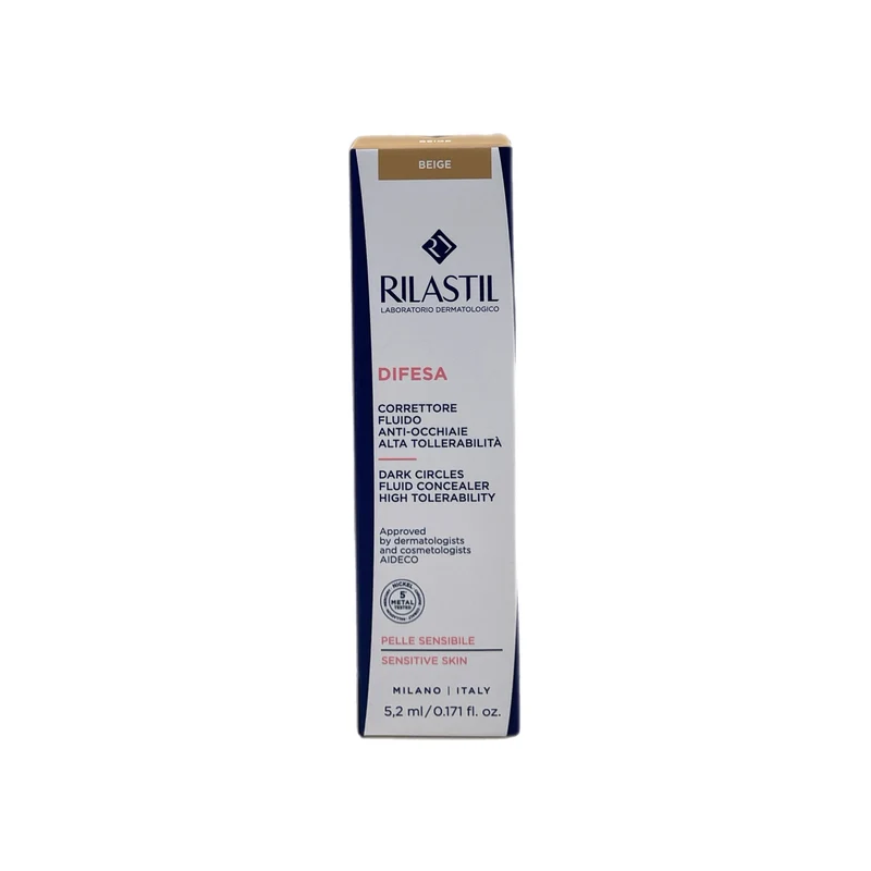 Rilastil Difesa Correttore Fluido Anti Occhiaie Beige Contorno Occhi Universale Tutti Tipi Pelle 5,2 ml
