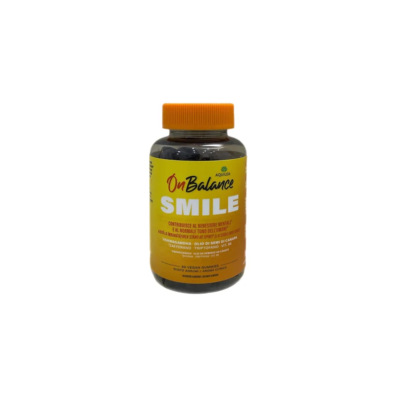 Aquilea Smile On Balance Integratore alimentare Umore Stabilità Mentale Agrumi 60 Gommose Vegane
