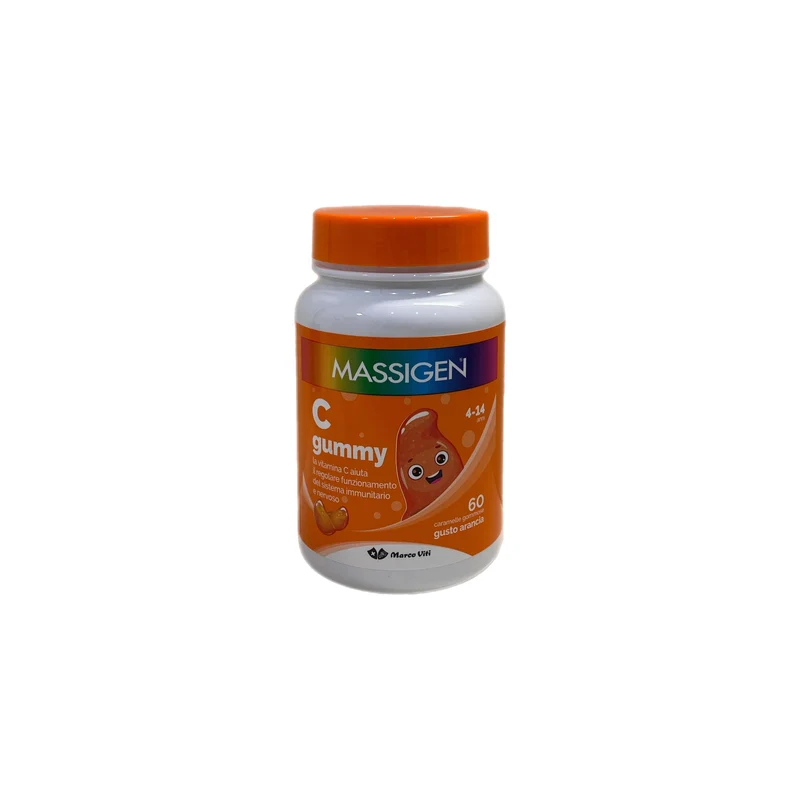 Massigen C Gummy Omaggio Carioca Colori Sistema Immunitario Collagene Arancia No Glutine Lattosio 60 Gommose