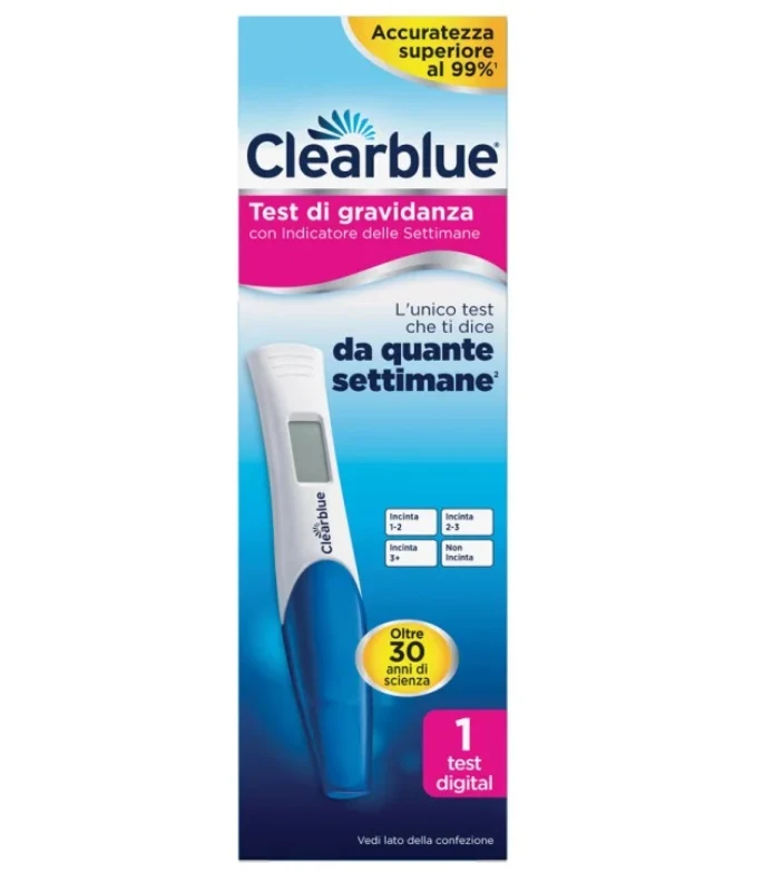 Test di gravidanza clearblue digiale con indicatore di concepimento