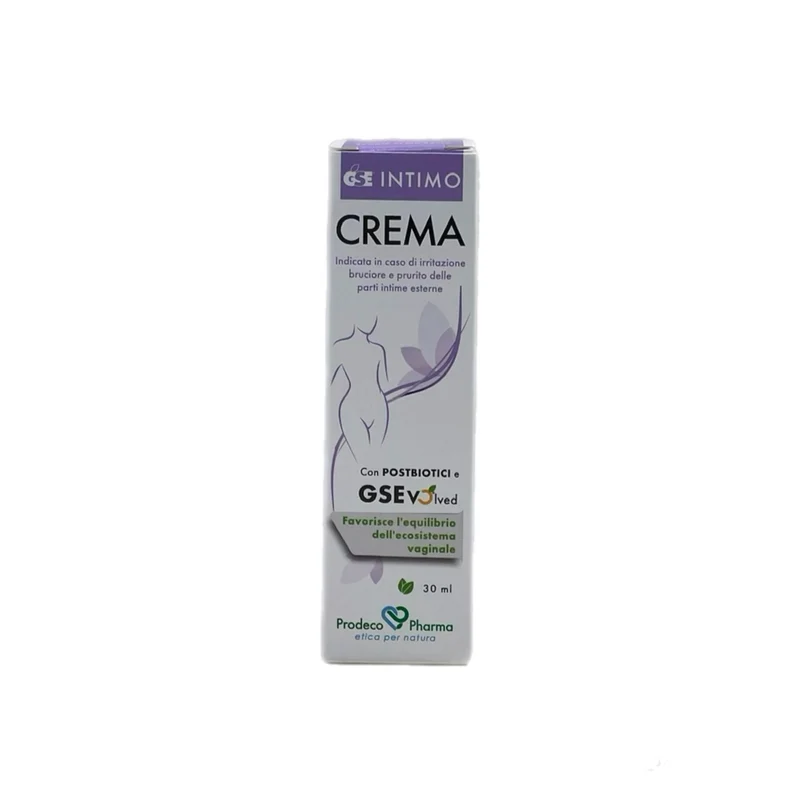 Prodeco Pharma GSE Intimo Crema Riduce Irritazione Bruciore Secchezza Prurito Parti Intime Esterne Vegano 30 ml