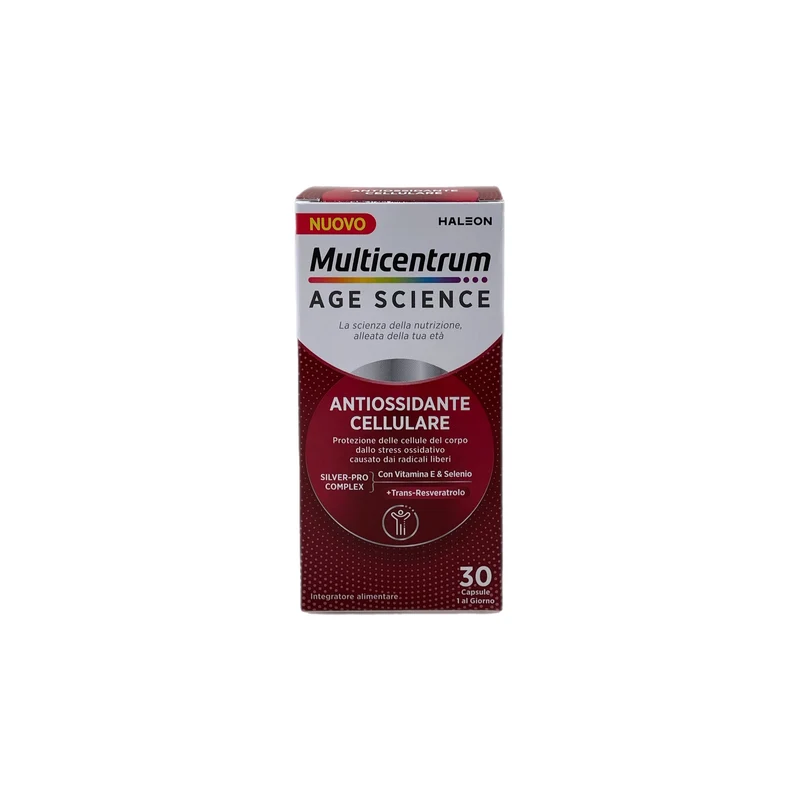 Multicentrum Age Science Integratore Alimentare Antiossidante Cellulare Stress Ossidativo Radicali Liberi 30 compresse