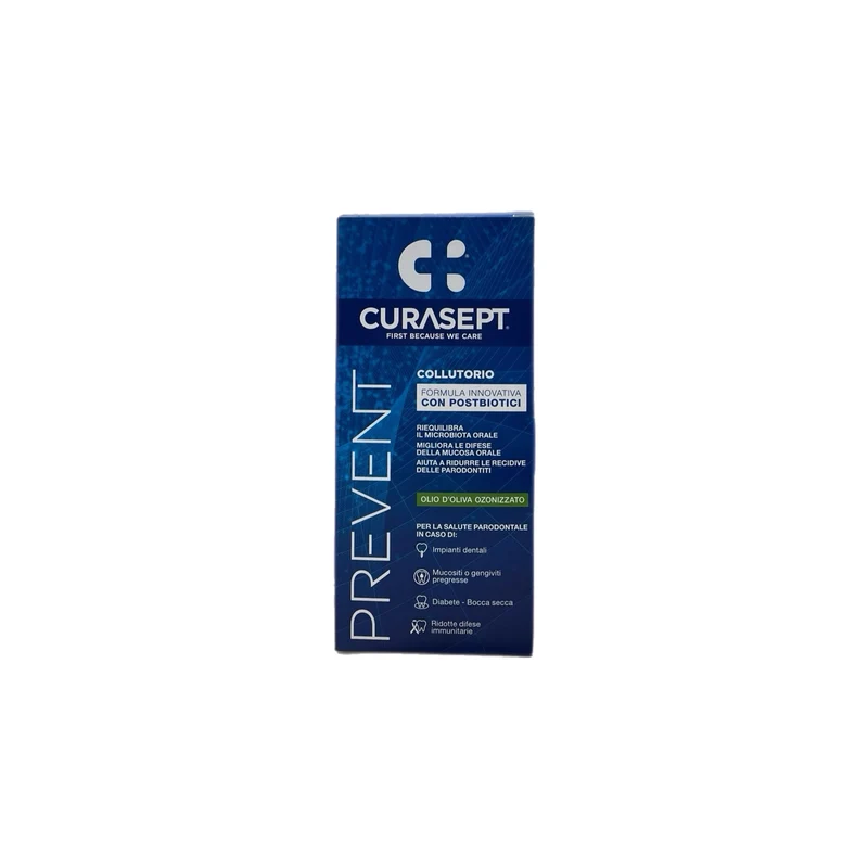 Curasept Collutorio Prevent Riequilibra Microbiota Orale Migliora Difese Mucosa Orale Riduce Paradontiti Recidive 300 ml
