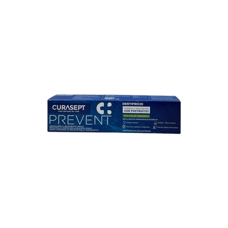Curasept Dentifricio Prevent Riequilibra Microbiota Orale Migliora Difese Mucosa Orale Riduce Paradontiti Recidive 75 ml