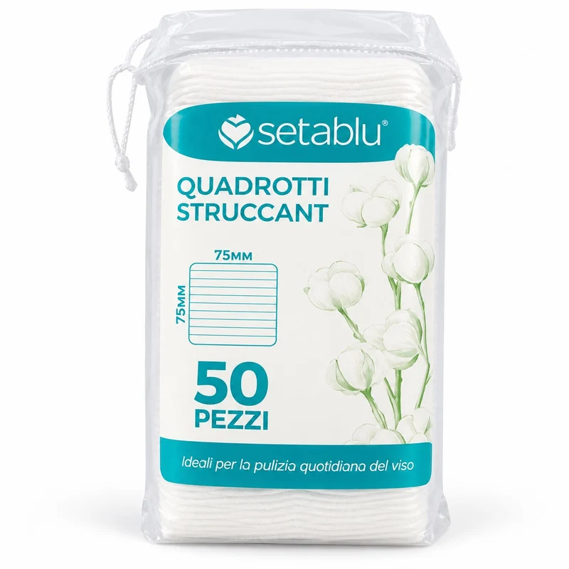 Setablu Quadrotti Struccanti 50pz