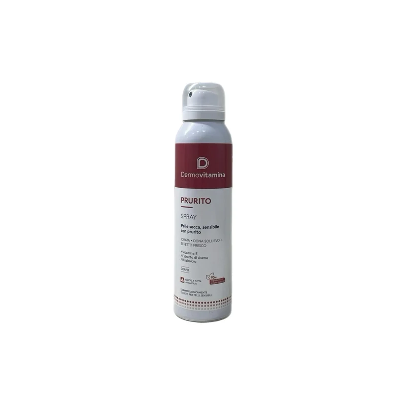 Dermovitamina Prurito Spray Corpo Pelle Secca Sensibile Idrata Sollievo Effetto Fresco 100 ml
