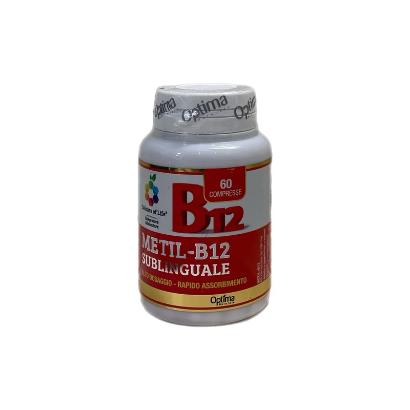 Optima Colors Of Life Integratore Metil B12 Sublinguale Energia Riduzione Stanchezza Affaticamento Fragola No Glutine Lattosio 60 Compresse