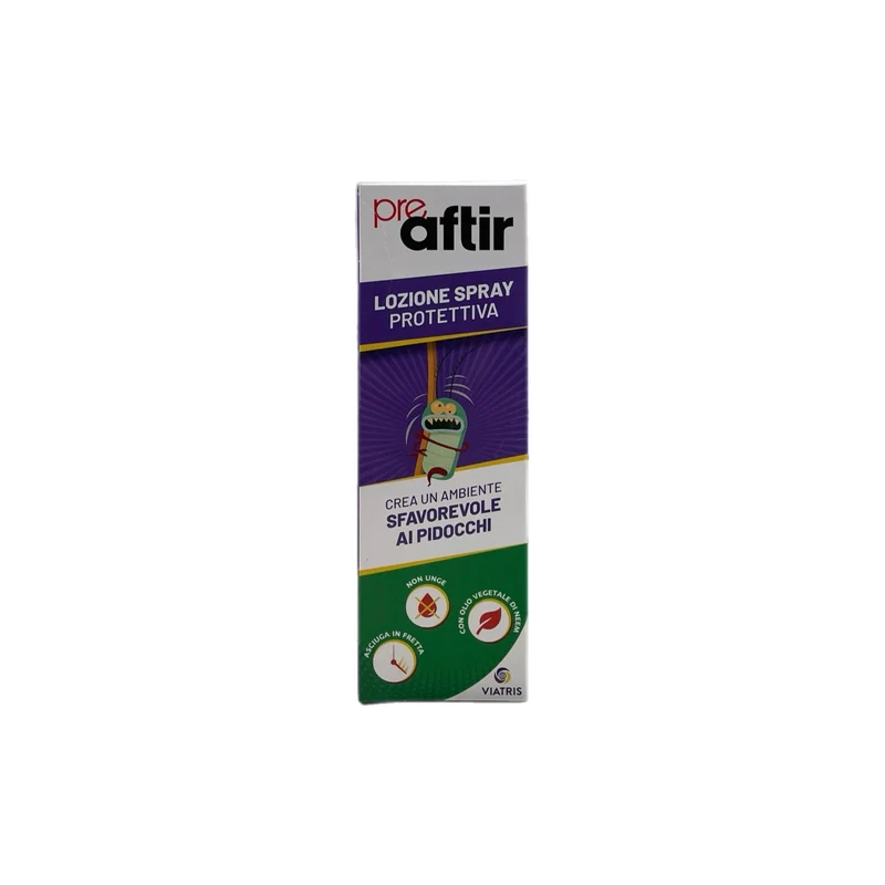 PreAftir Lozione Spray Protettiva Pidocchi Ambiente Sfavorevole Pidocchi 100 ml Viatris