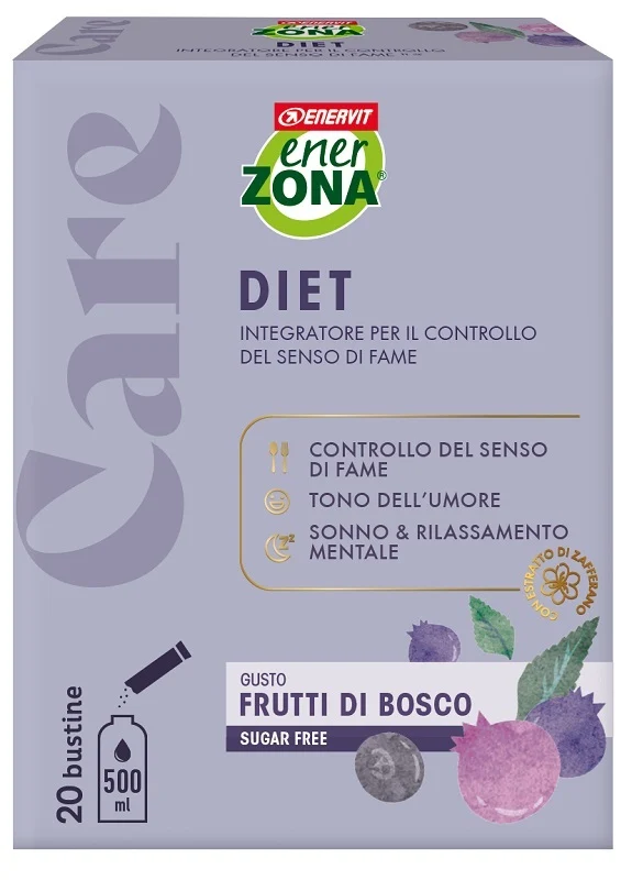 Enerzona Care Diet Frutti Di Bosco Integratore per le Diete 20 Bustine