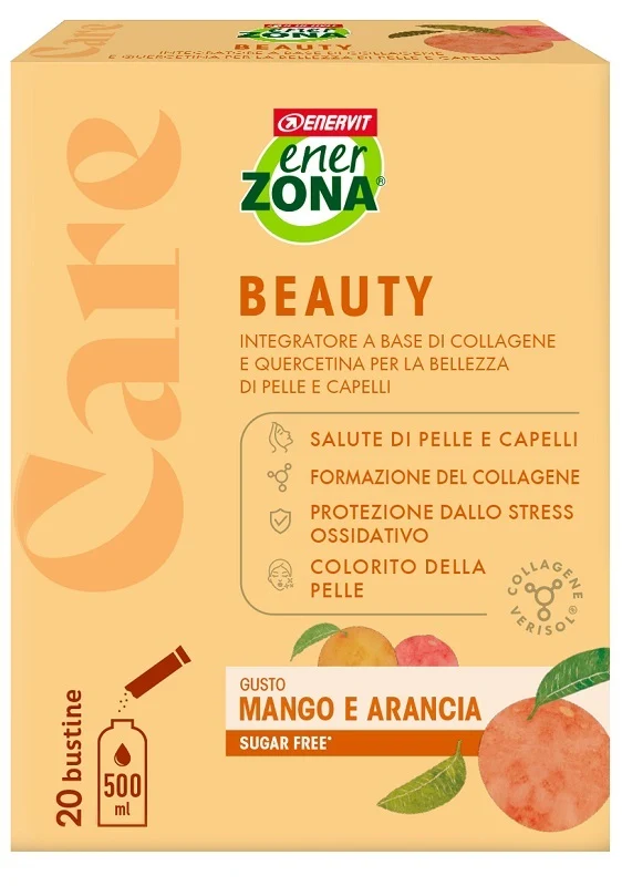 Enerzona Care Beauty Mango e Arancia Integratore di Collagene 20 Bustine