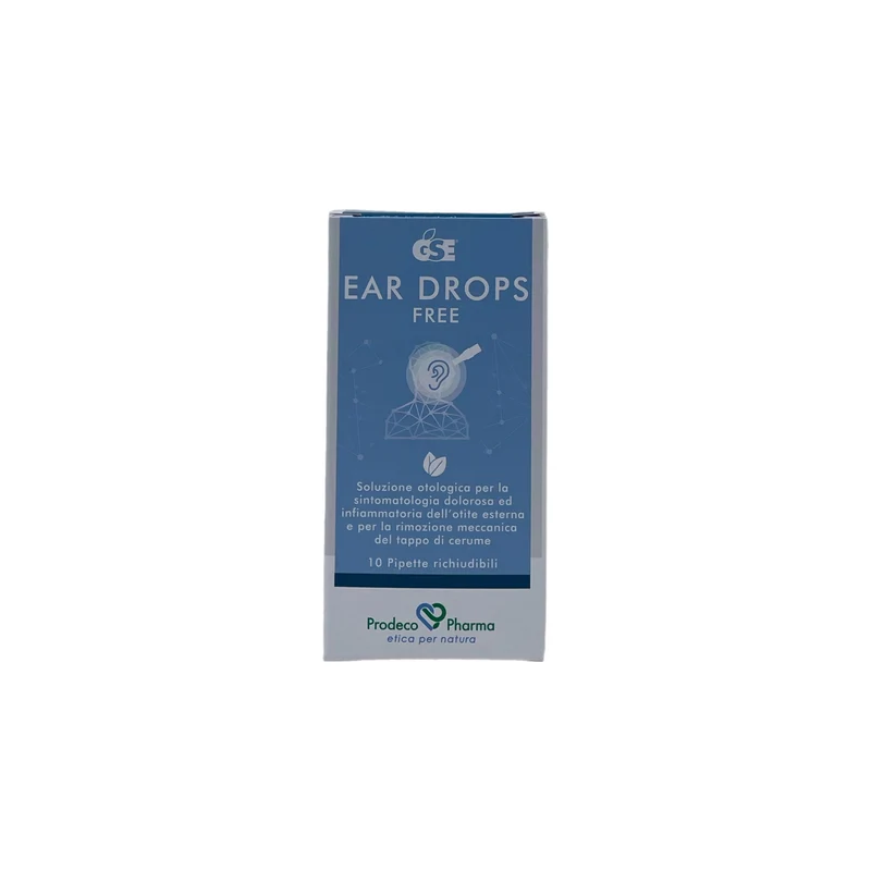 Prodeco Pharma GSE Ear Drops Free Otologica Otite Esterna Rimozione Cerume 10 Pipette 3 ml