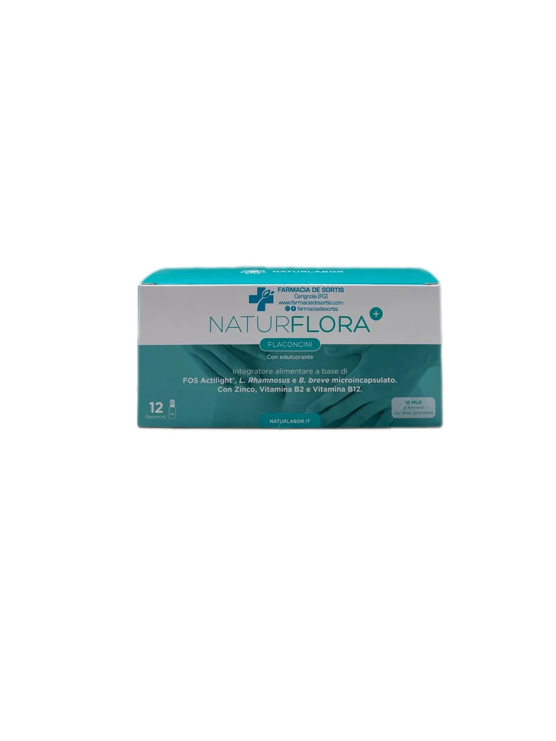 NaturFlora Integratore Alimentare Flora Intestinale 12 Flaconcini Naturlabor