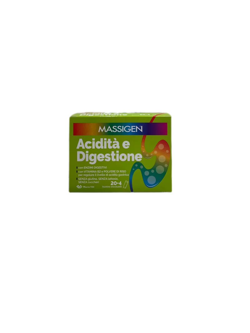 Massigen Integratore Alimentare Acidità Digestione 24 Bustine Orosolubili Maro Viti