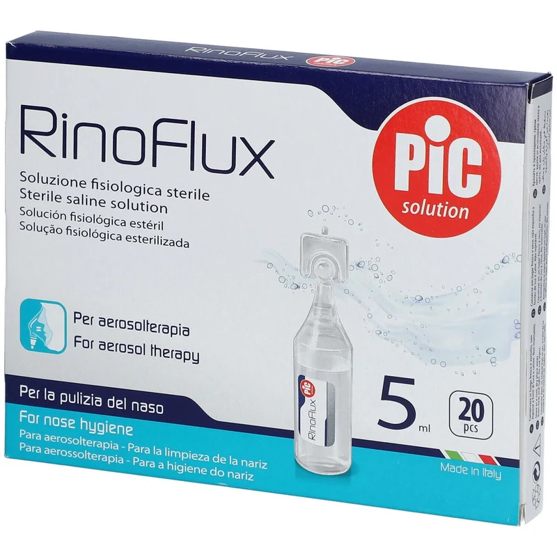 Rinoflux soluzione fisiologica 5 ml - 20 fiale