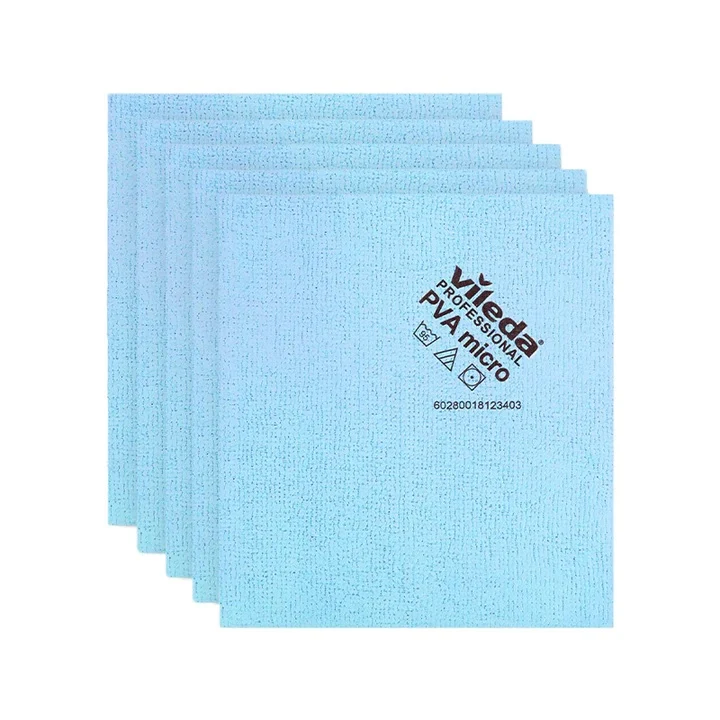 Panni Vileda in Microfibra PVA micro - blu - 38x35cm - Conf.5 pz.