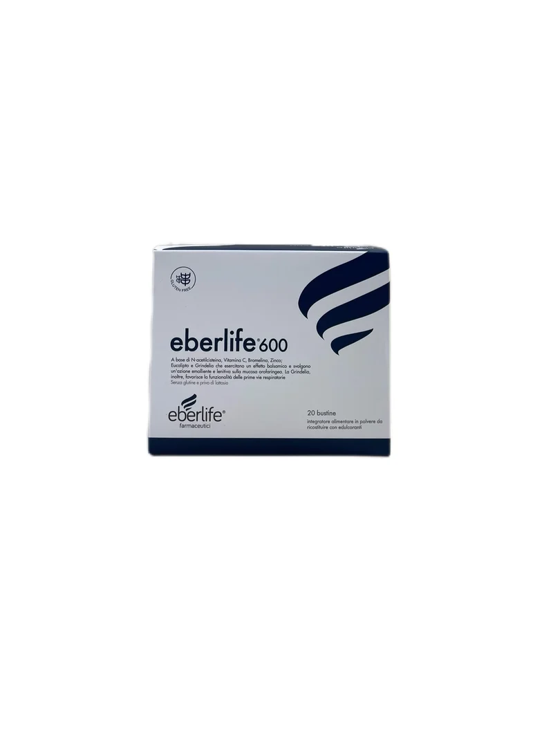 Eberlife 600 Integratore Alimentare Gola No Glutine 20 Bustine