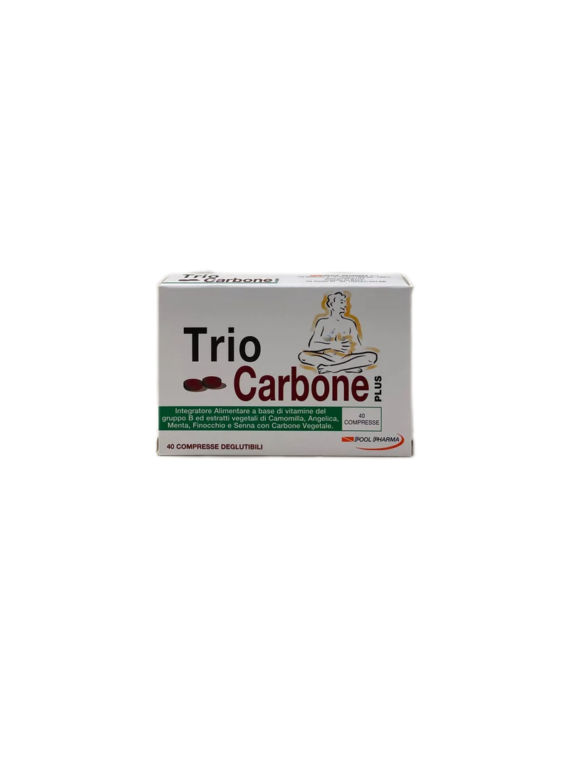 Trio Carbone Plus Integratore Alimentare Digestivo 40 Compresse Pool Pharma