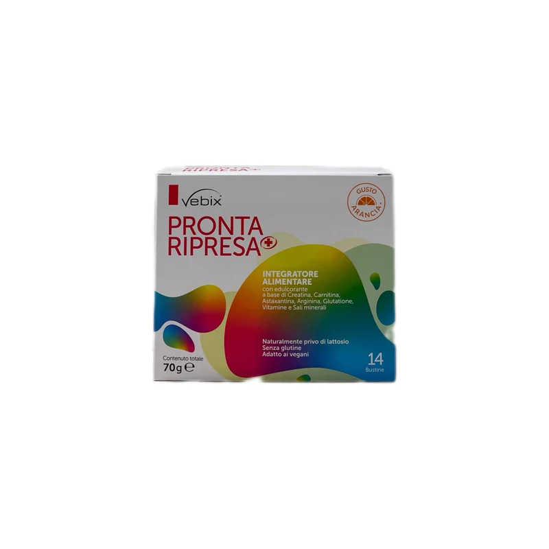 Vebix Integratore Alimentare Pronta Ripresa Arancia No Glutine Lattosio 14 Bustine 70g