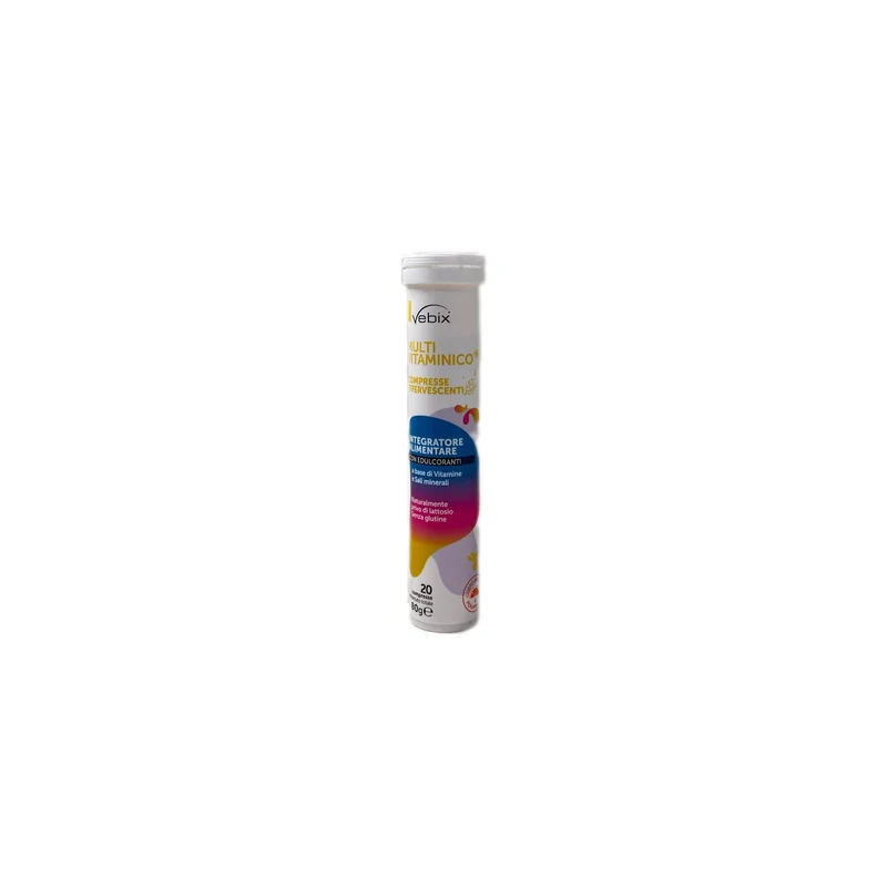 Vebix Integratore Alimentare Multivitaminico Arancia Pompelmo No Glutine Lattosio 20 Compresse