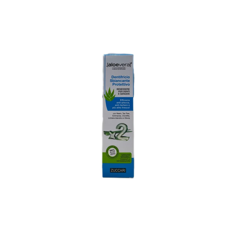 Dentifricio Sbiancante Protettivo Aloe Vera Benessere Denti Gengive No Placca Tartaro Zuccari 100 ml