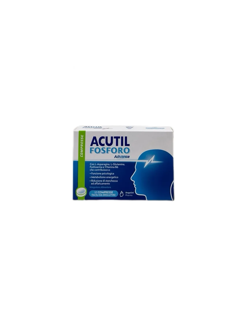 Acutil Fosforo Advance Integratore Alimentare Mente Stanca Concetrazione No Glutine Lattosio 50 Compresse Angelini Pharma