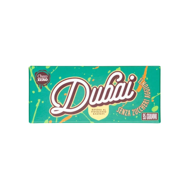 Choco Zero Dubai Chocolate senza zuccheri aggiunti 95g