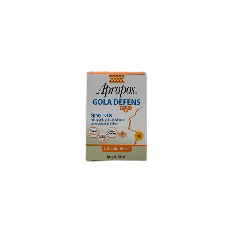 Apropos Gola Defens Pro Spray Forte Gola Protegge Gola Allevia Dolore No Glutine 20 ml