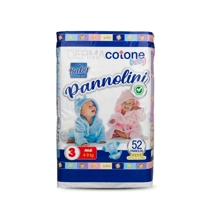 Dermacotone pannolini taglia 3 ( 4-9 kg ) 52 pz