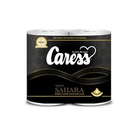 Caress Carta Igenica 2 veli Profumata Sahara 4 rotoli